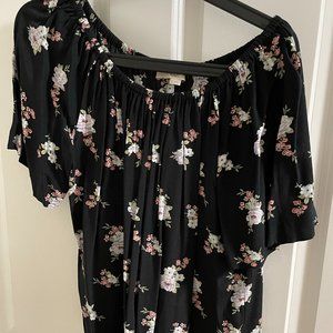 Loft shoulder floral top